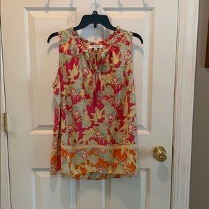 Ladies Sleeveless Blouse size xl Rose + Olive